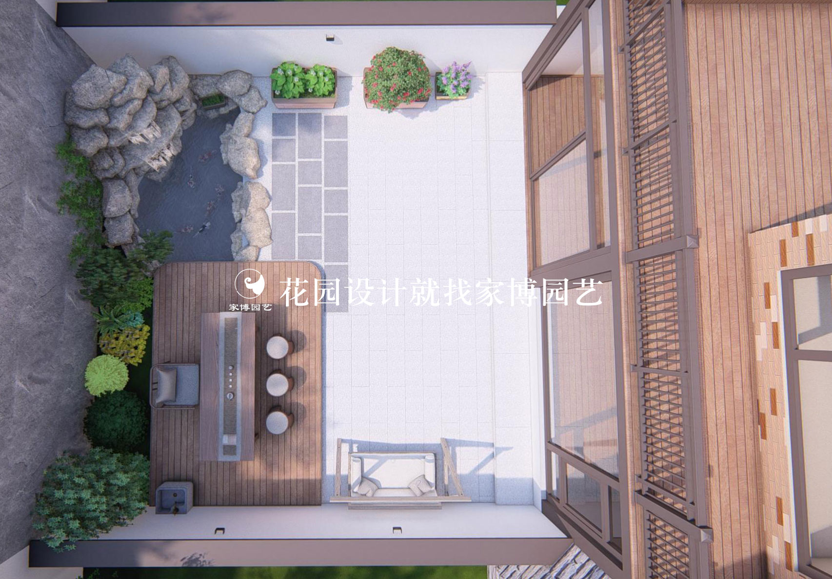 家博园艺｜美林湖（静雅新中式庭院）
